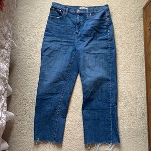 Madewell Slim Wide Leg Crop Jeans